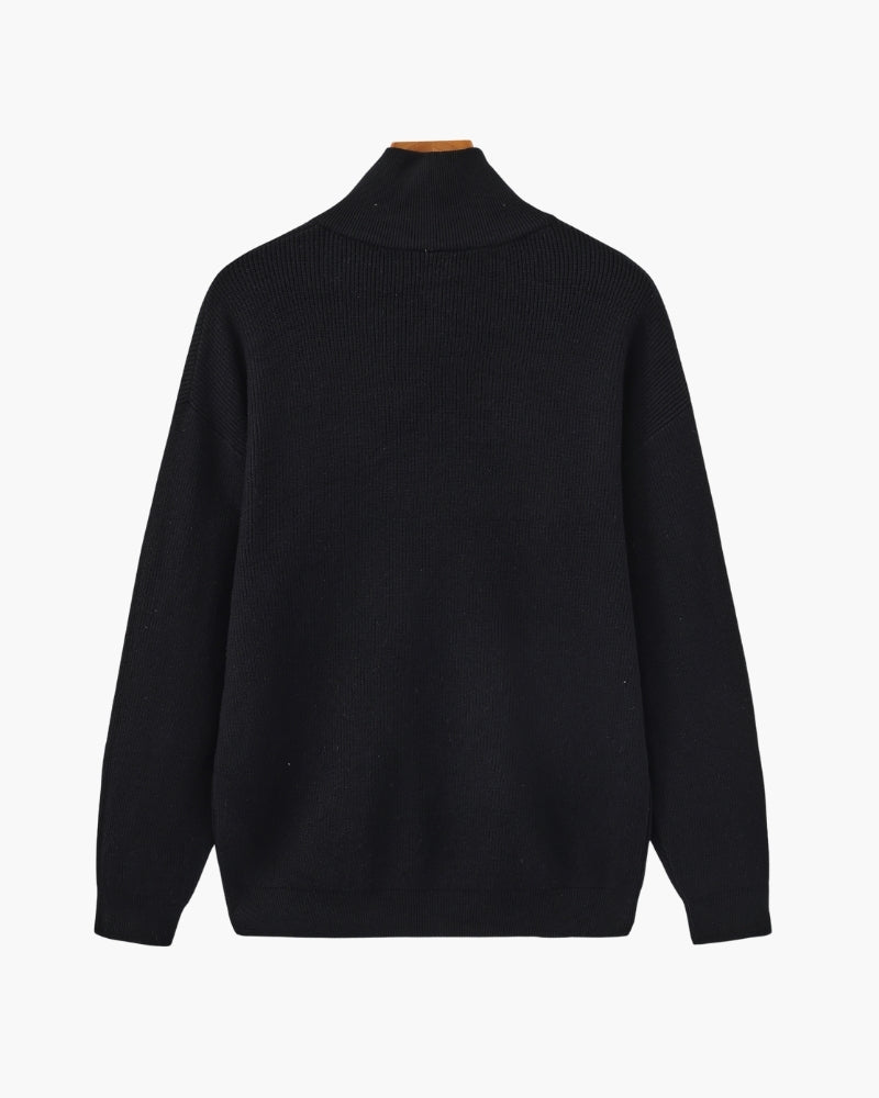 Refined Half-Zip Knit Pullover | Savile & Co.
