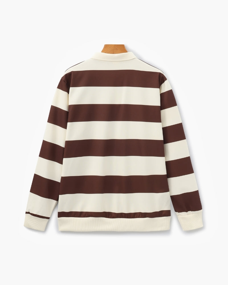 Vintage Stripe Rugby Polo | Savile & Co.