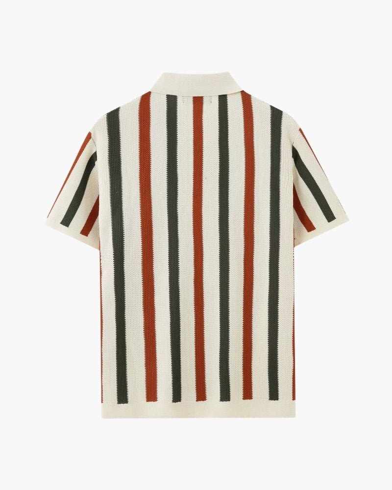 Resort Knit Stripe Polo | Savile & Co.