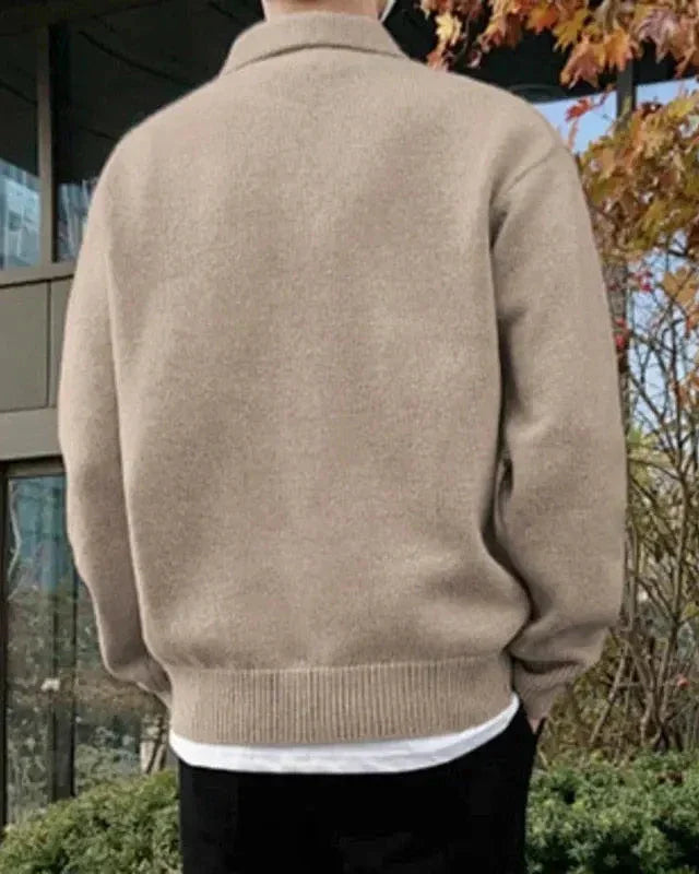 Woolen Button Half Zip | Savile & Co.