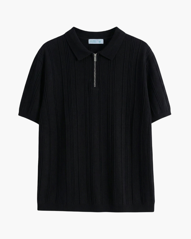 Signature Zip-Up Polo | Savile & Co.