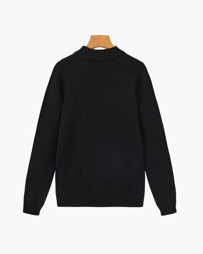 Essential Ribbed Mock Neck Sweater | Savile & Co.