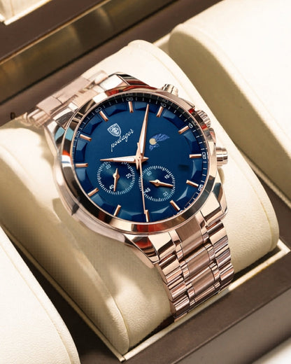 Precision Chronograph Steel Watch | Savile & Co.