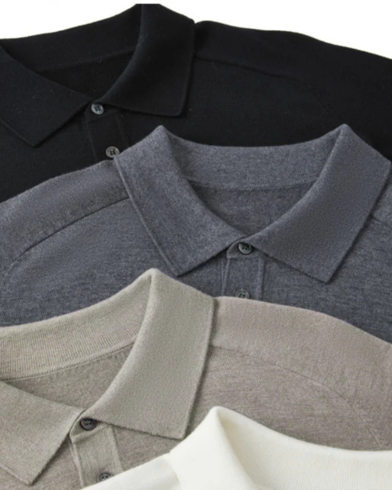 100% Premium Wool Polo | Savile & Co.