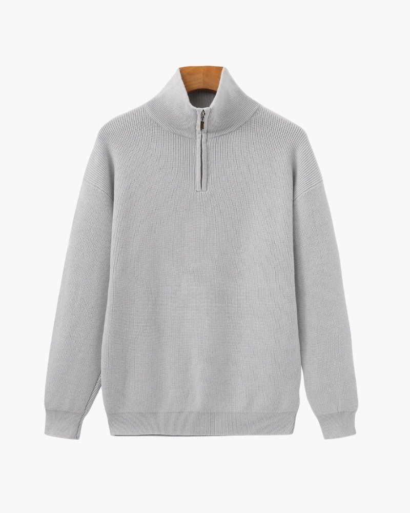 Refined Half-Zip Knit Pullover - Savile & Co.