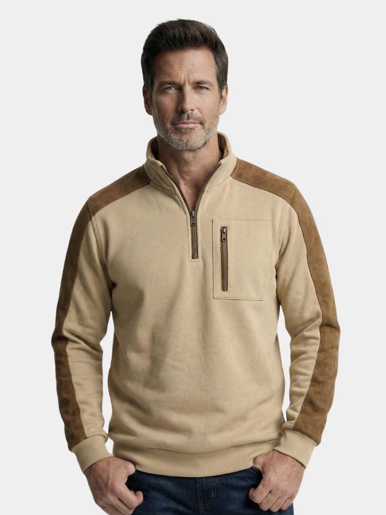 Urban Explorer High Collar Quarter Zip Pullover | Savile & Co.