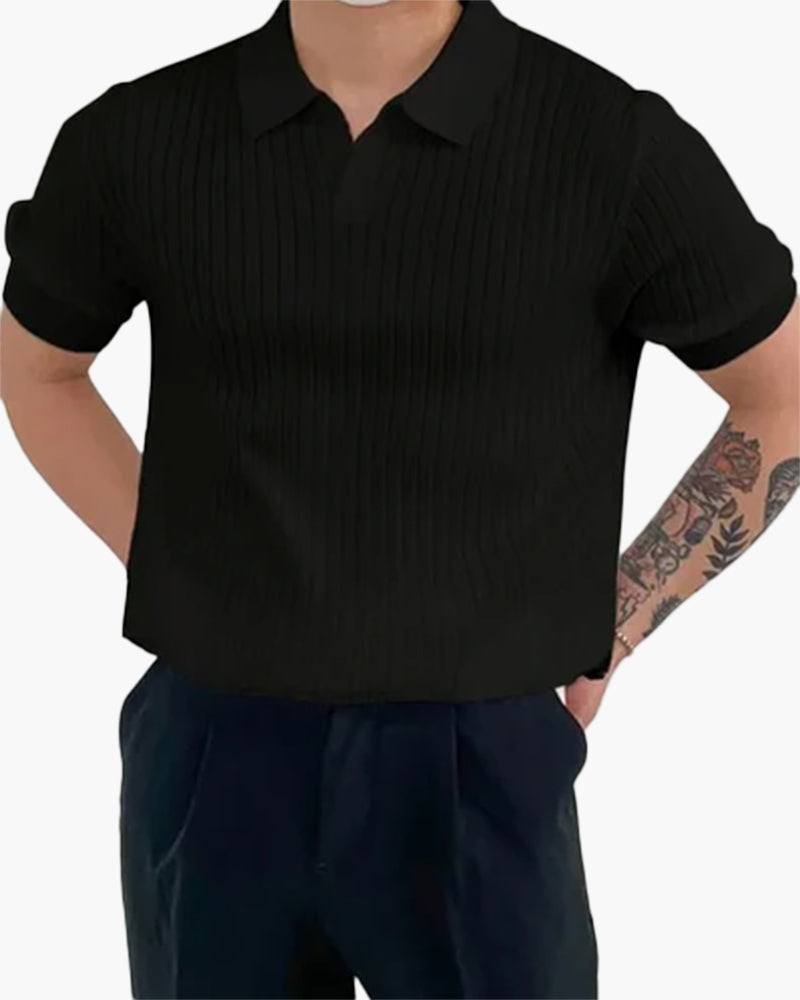 Florence - Ribbed Cotton Polo | Savile & Co.