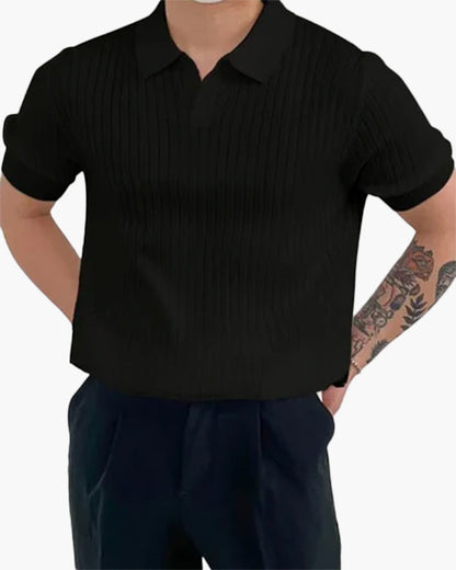 Florence - Ribbed Cotton Polo | Savile & Co.