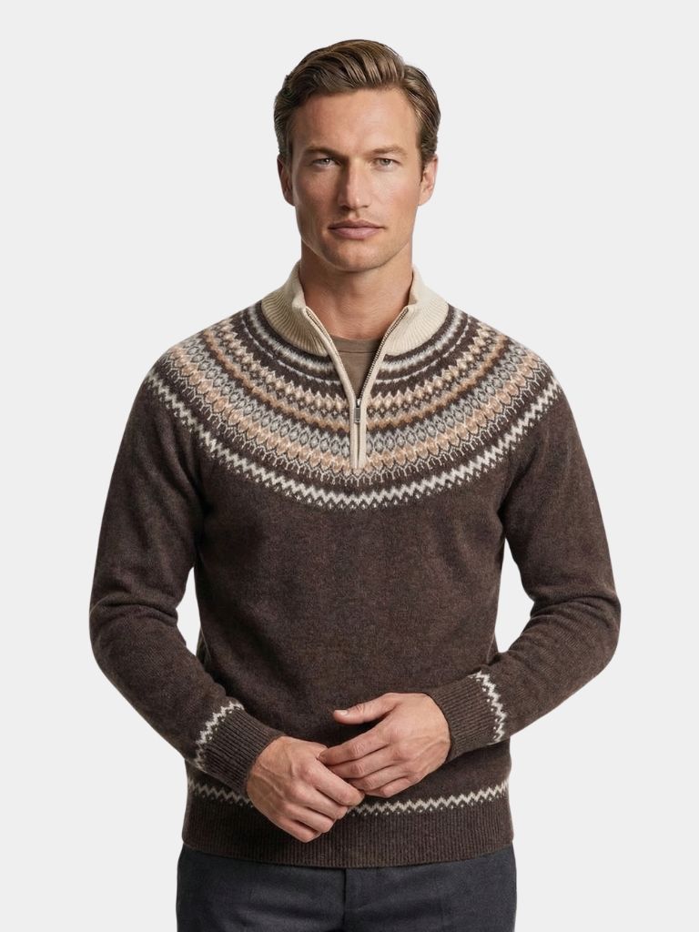 Valenbourg Nordic Knit Sweater | Savile & Co.
