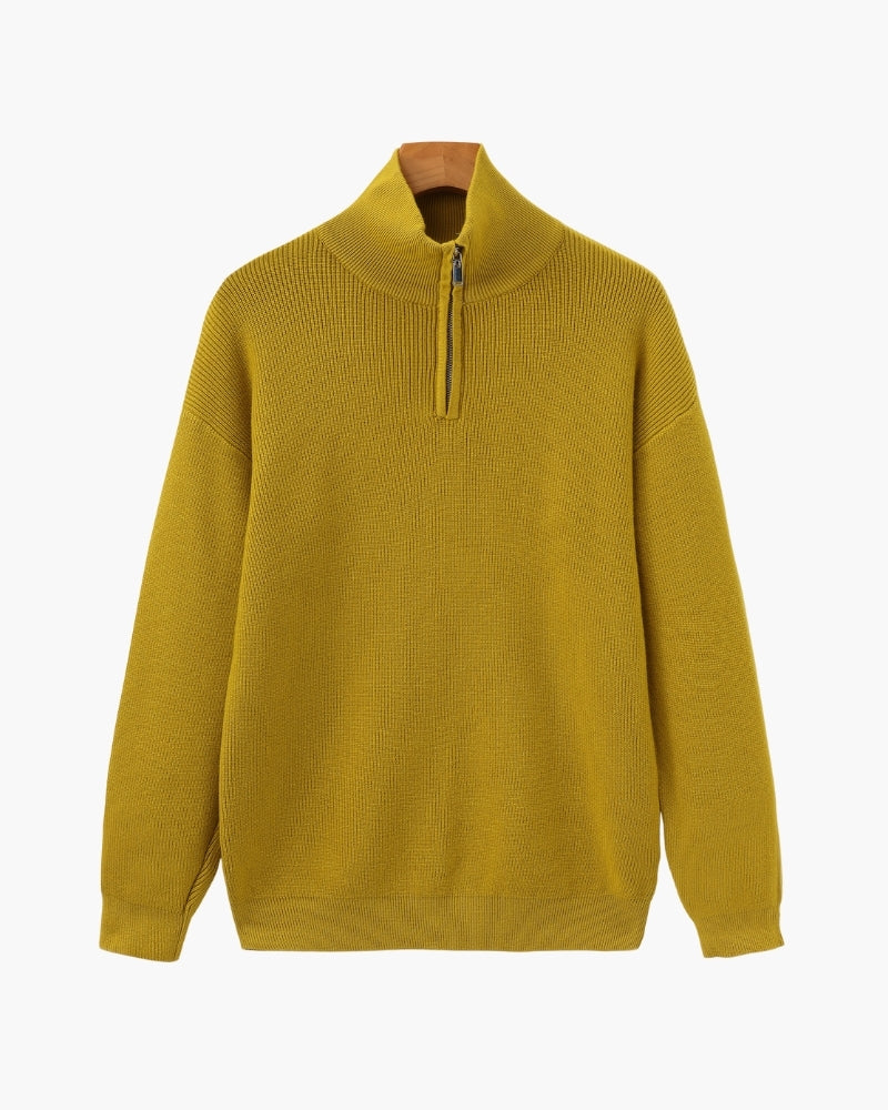 Refined Half-Zip Knit Pullover - Savile & Co.