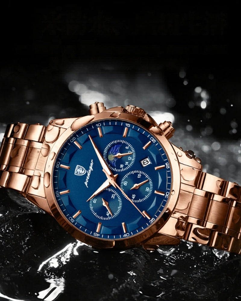 Precision Chronograph Steel Watch | Savile & Co.