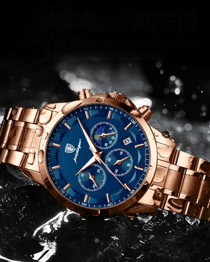 Precision Chronograph Steel Watch | Savile & Co.