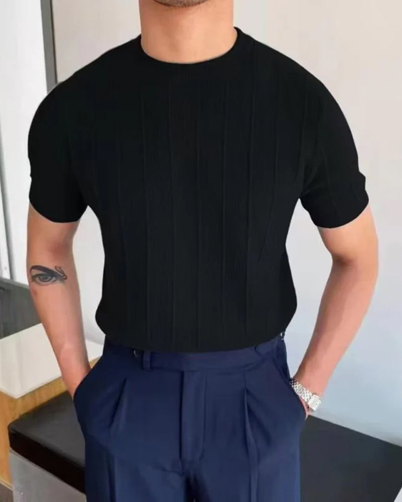 Cannes Ribbed T-Shirt | Savile & Co.
