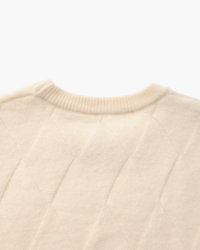 Diamond Knit Crewneck Sweater | Savile & Co.