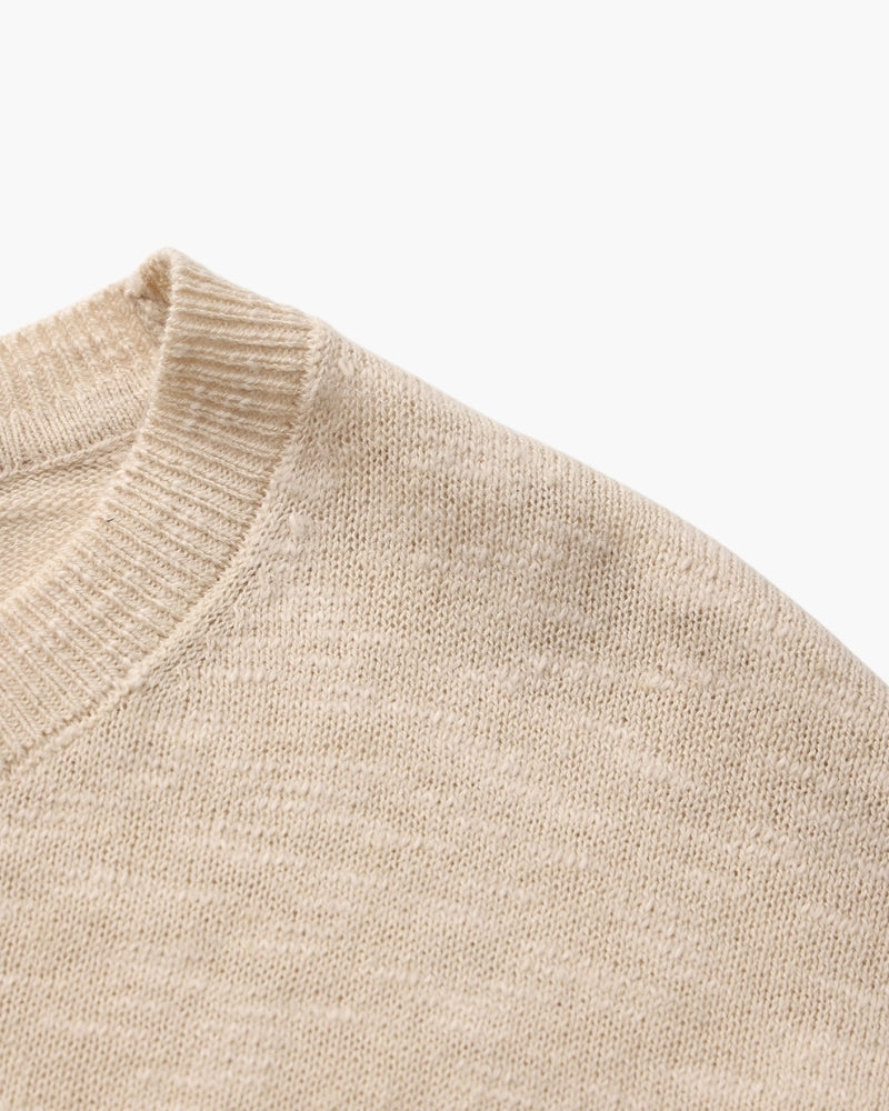 Linen Cotton Essential Crewneck | Savile & Co.