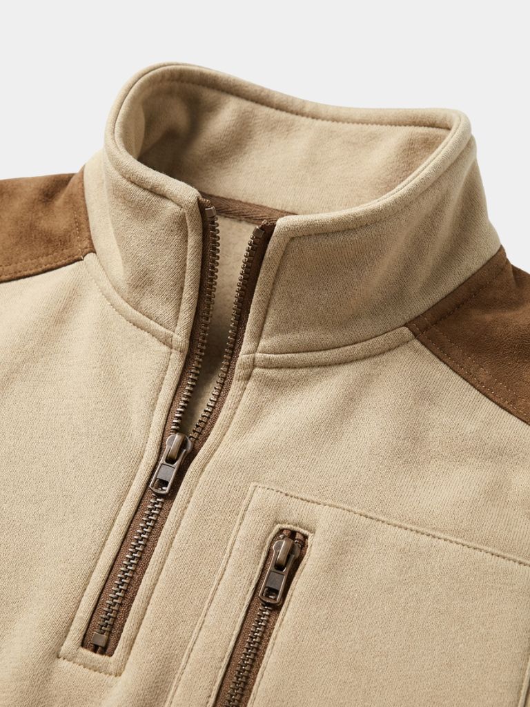 Urban Explorer High Collar Quarter Zip Pullover | Savile & Co.