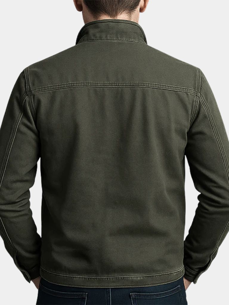Valmont Vintage Olive Field Jacket | Savile & Co.