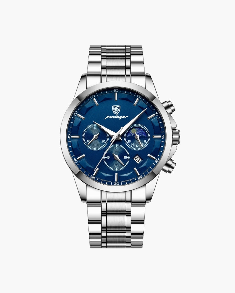 Precision Chronograph Steel Watch | Savile & Co.