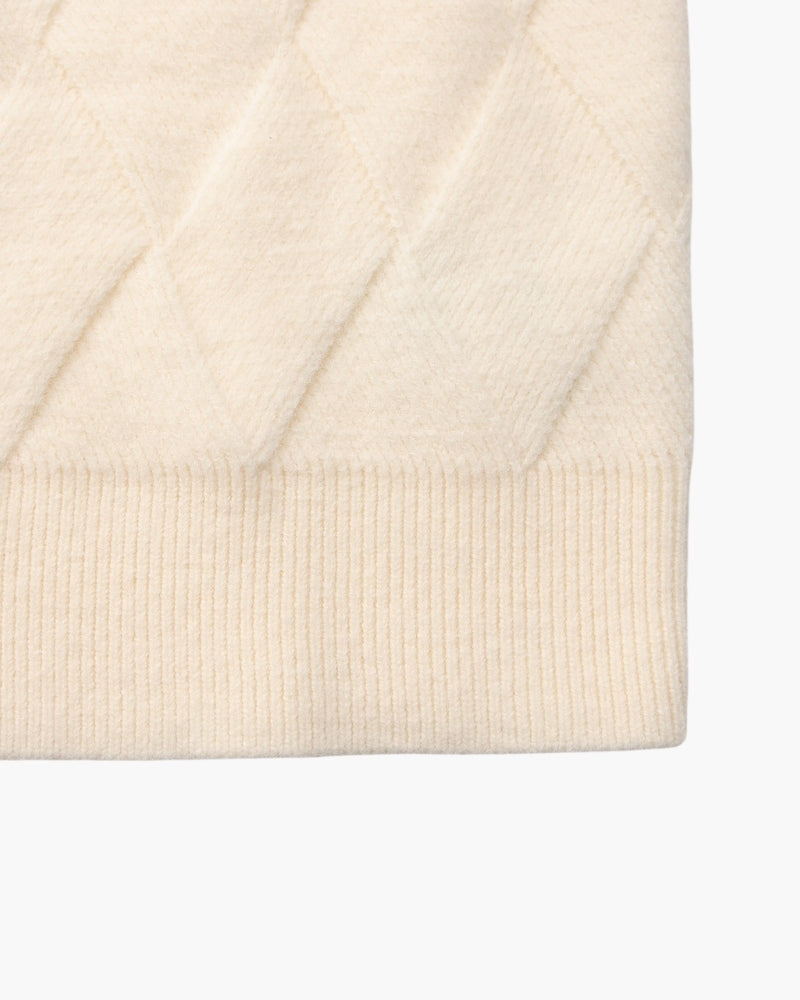 Diamond Knit Crewneck Sweater | Savile & Co.