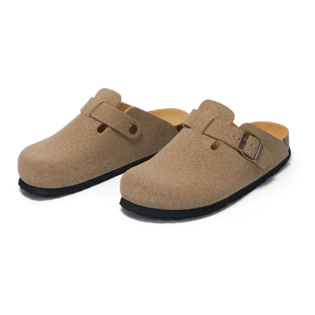 Pucon Suede Clog - Sand | Savile & Co.