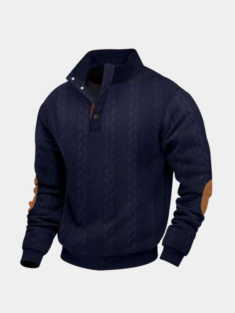 Timberline Long Collar Knit Sweater | Savile & Co.