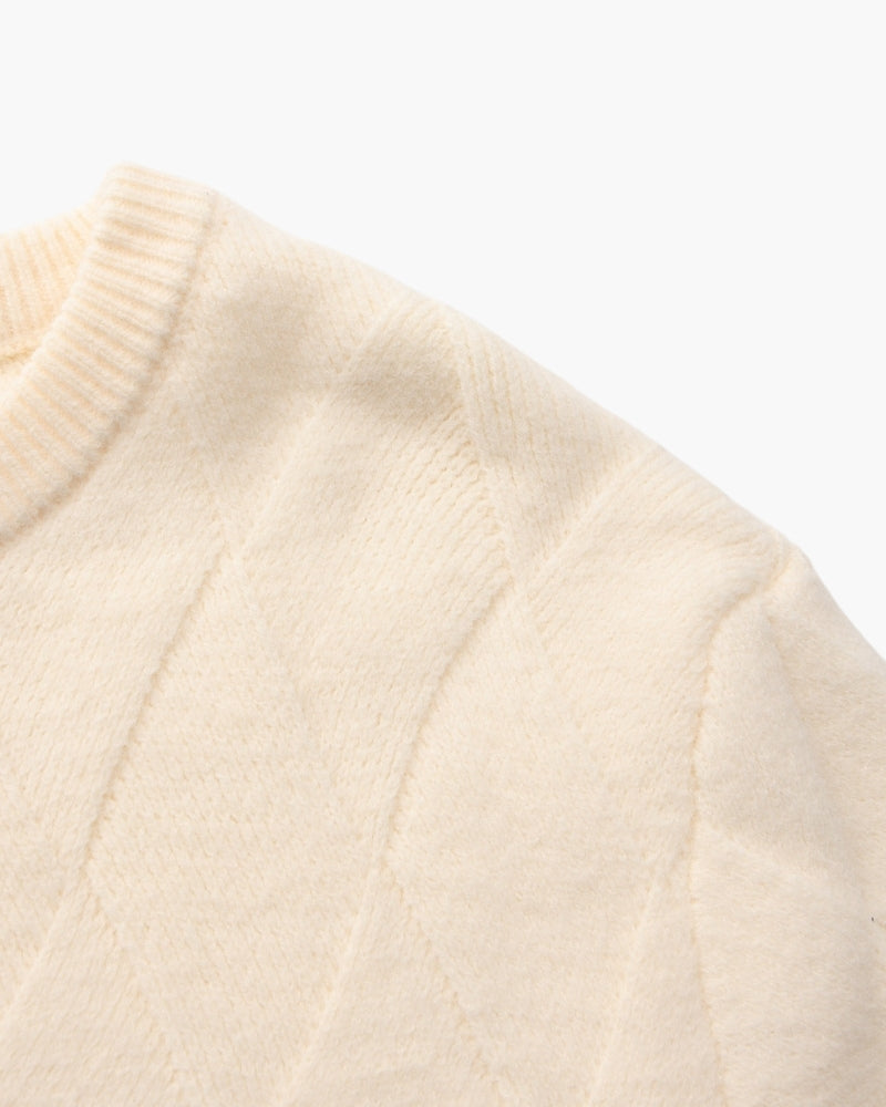 Diamond Knit Crewneck Sweater | Savile & Co.
