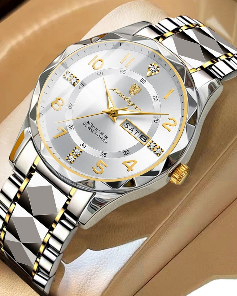 Classic Two-Tone Steel Watch | Savile & Co.