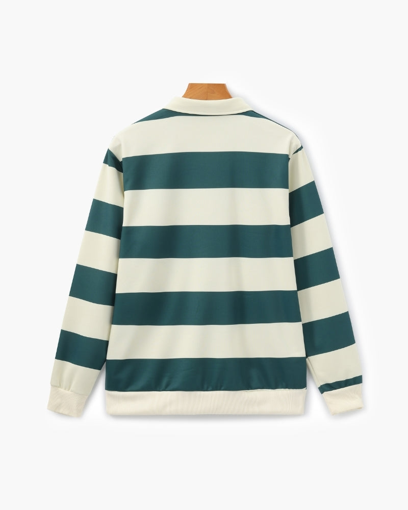 Vintage Stripe Rugby Polo | Savile & Co.