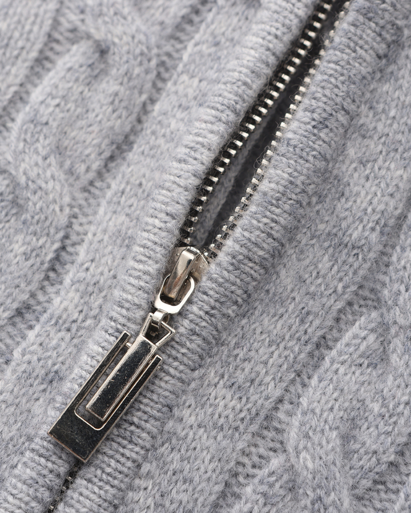 100% Cashmere Woven Half Zip | Savile & Co.