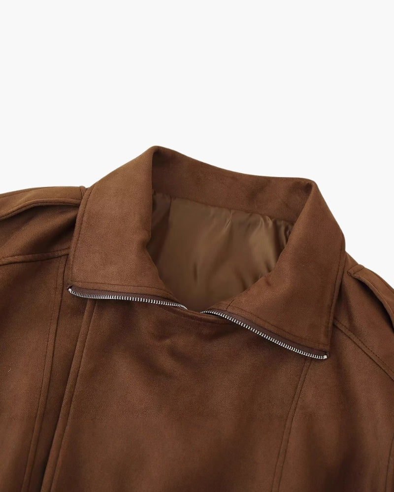 Vintage Suede Drape Jacket | Savile & Co.