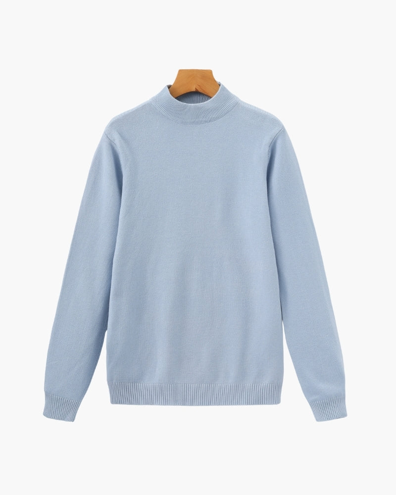 Essential Ribbed Mock Neck Sweater | Savile & Co.