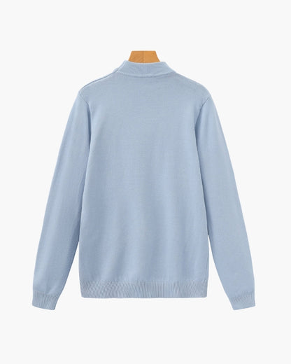 Essential Ribbed Mock Neck Sweater | Savile & Co.