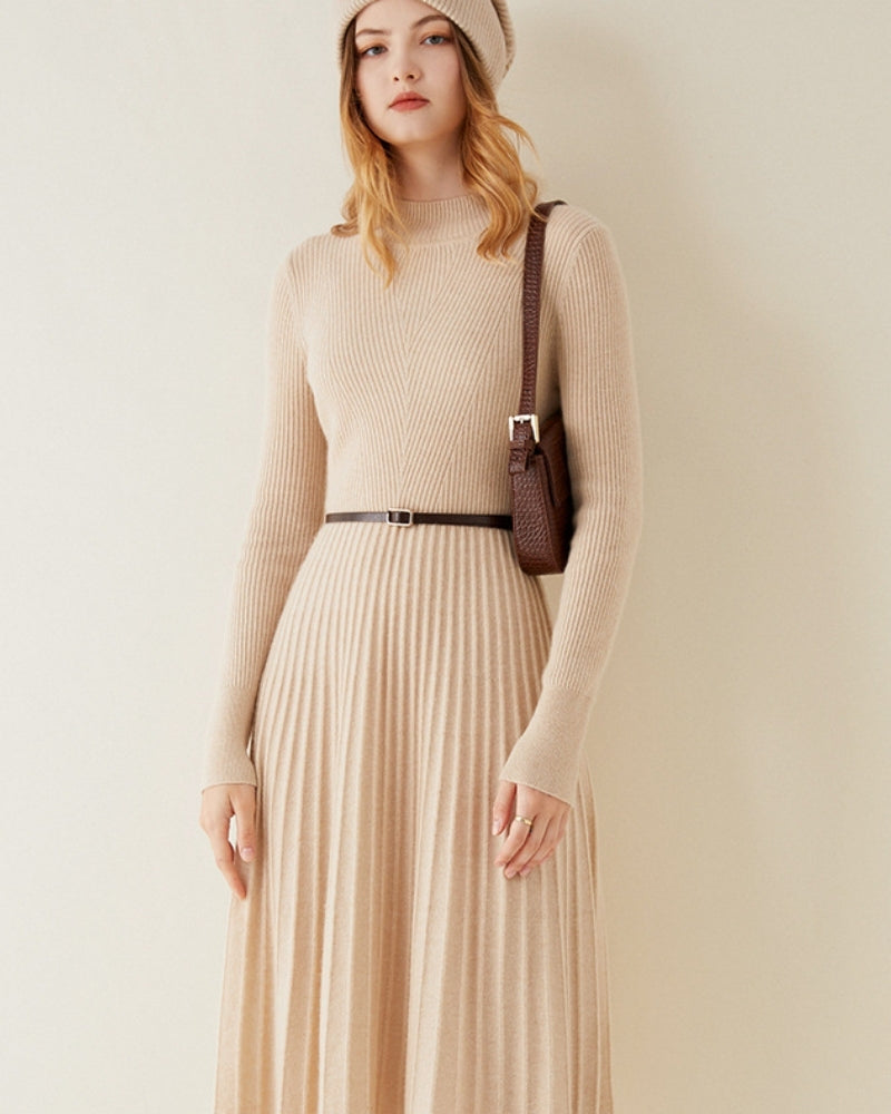 Pure Cashmere Flare Dress | Savile & Co.
