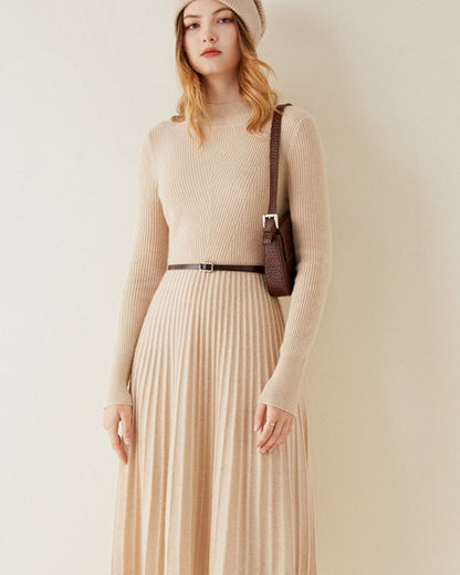 Pure Cashmere Flare Dress | Savile & Co.