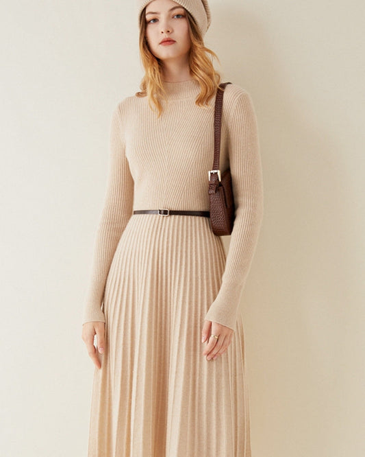 Pure Cashmere Flare Dress | Savile & Co.