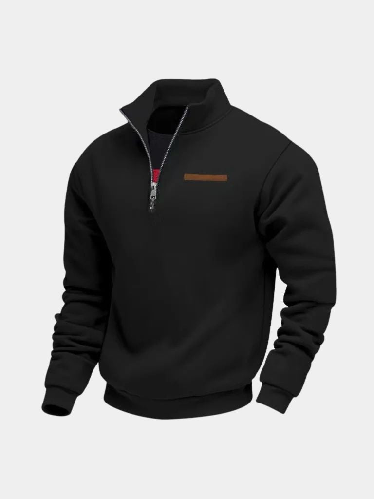 Slate Urban High Collar Pullover | Savile & Co.