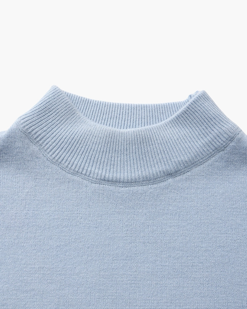 Essential Ribbed Mock Neck Sweater | Savile & Co.