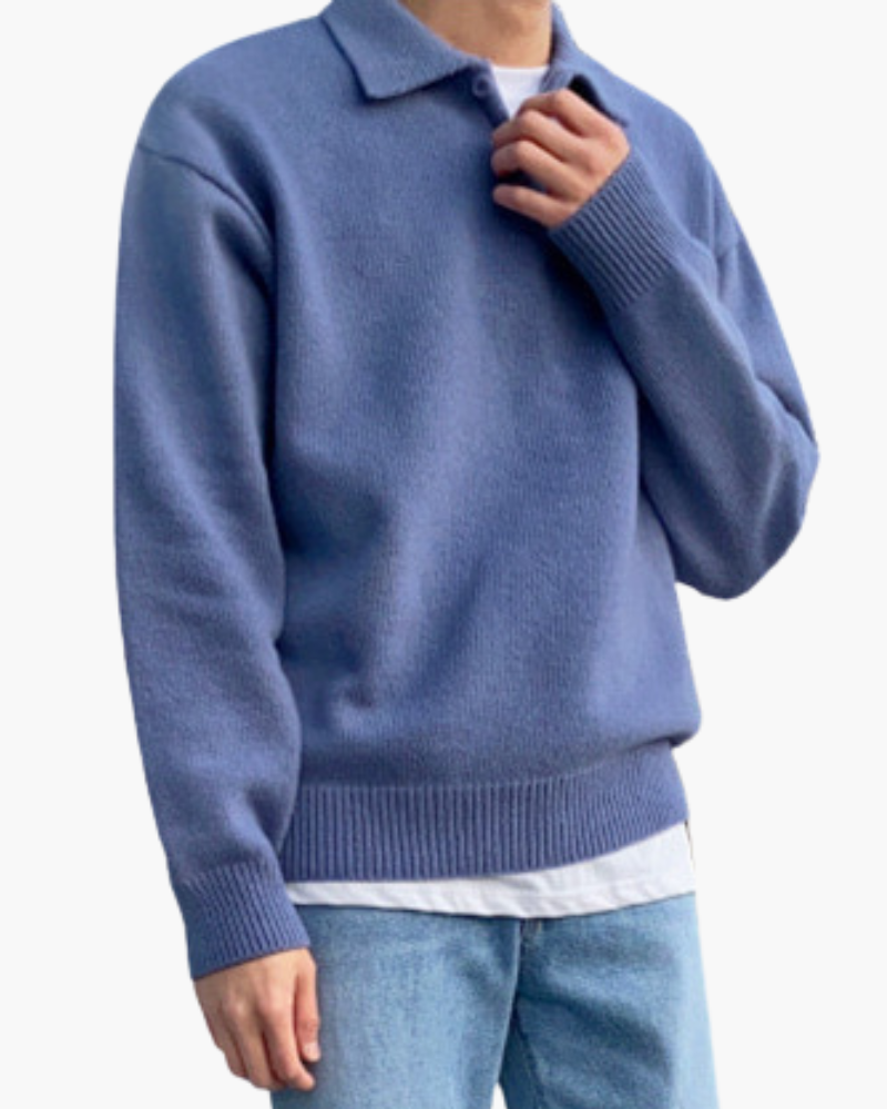 Woolen Button Half Zip | Savile & Co.