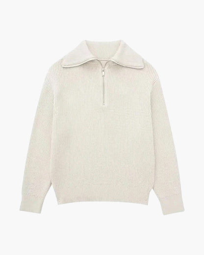 Striped Zip Up Sweater | Savile & Co.