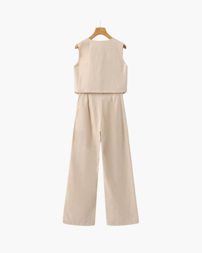 Classy Lady - Linen Two-piece Set | Savile & Co.