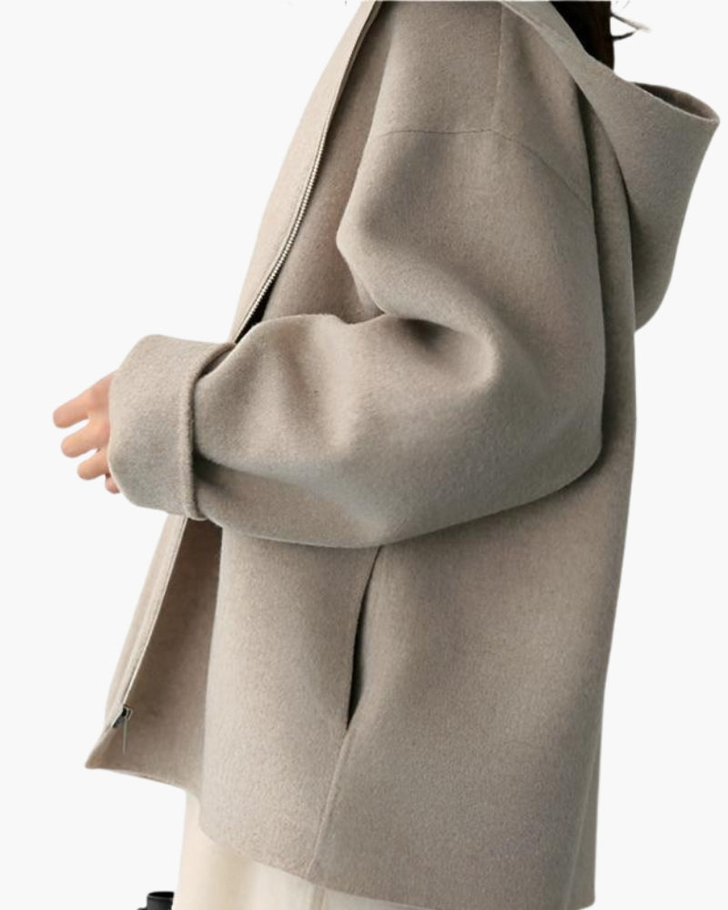 Marlow Wool Zip Coat | Savile & Co.