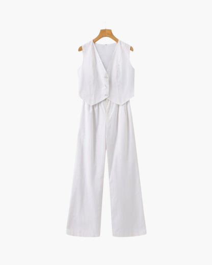 Classy Lady - Linen Two-piece Set | Savile & Co.
