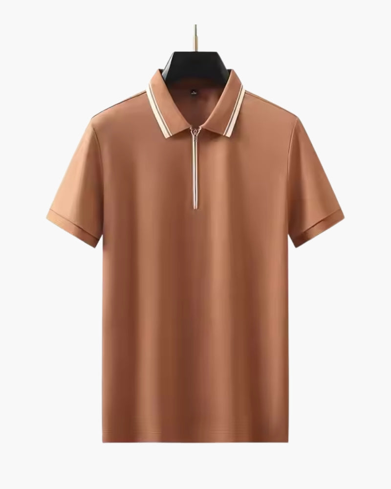 Ridgeway Zip Polo | Savile & Co.