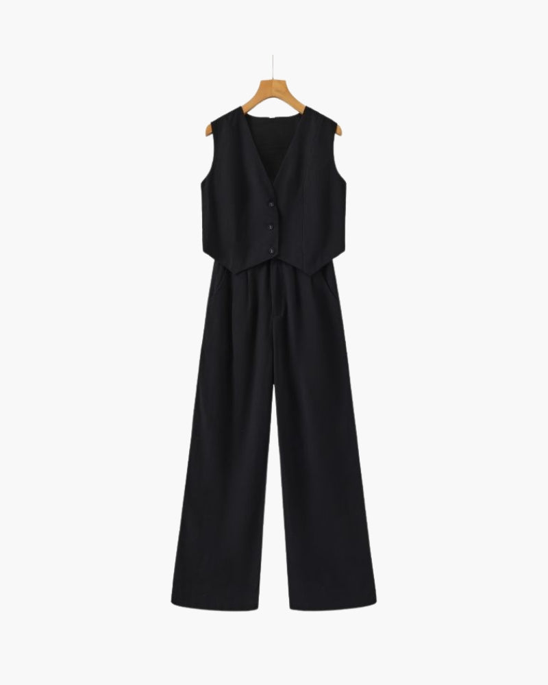 Classy Lady - Linen Two-piece Set | Savile & Co.
