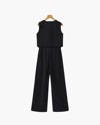 Classy Lady - Linen Two-piece Set | Savile & Co.