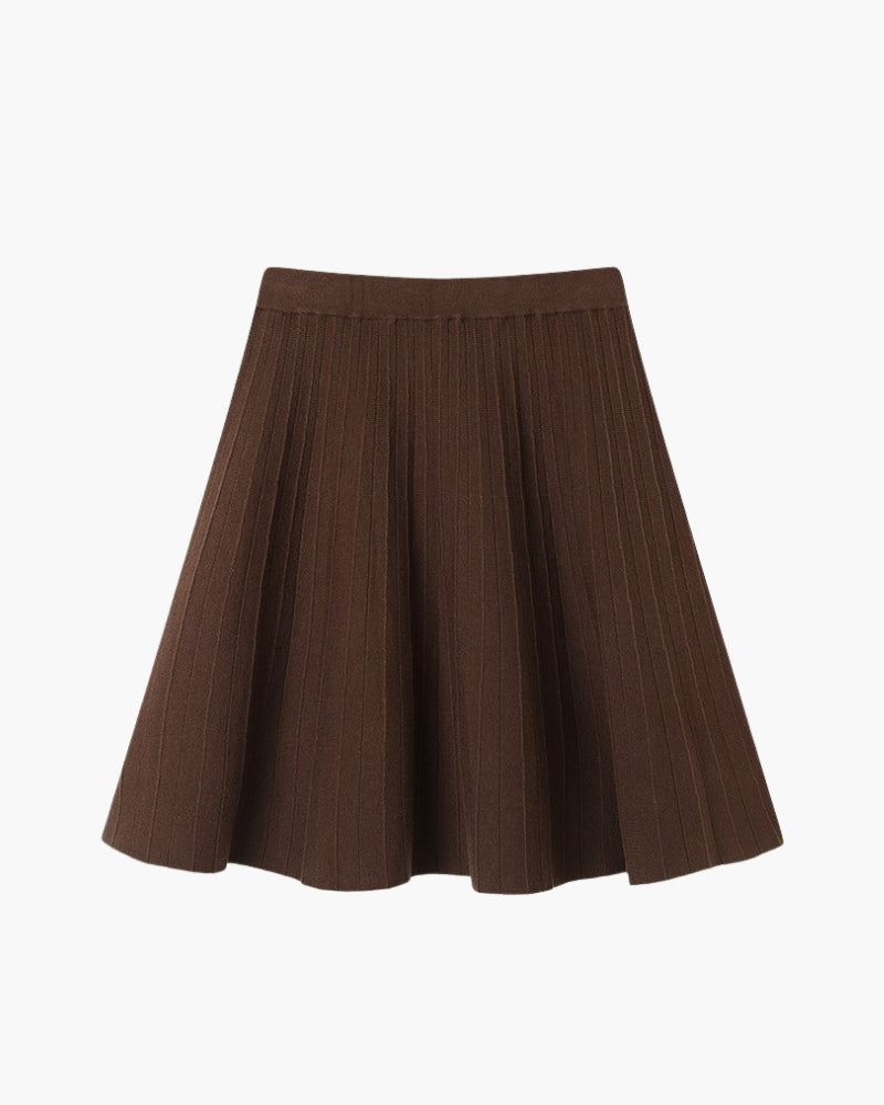 Oxford Pleated Wool Mini | Savile & Co.