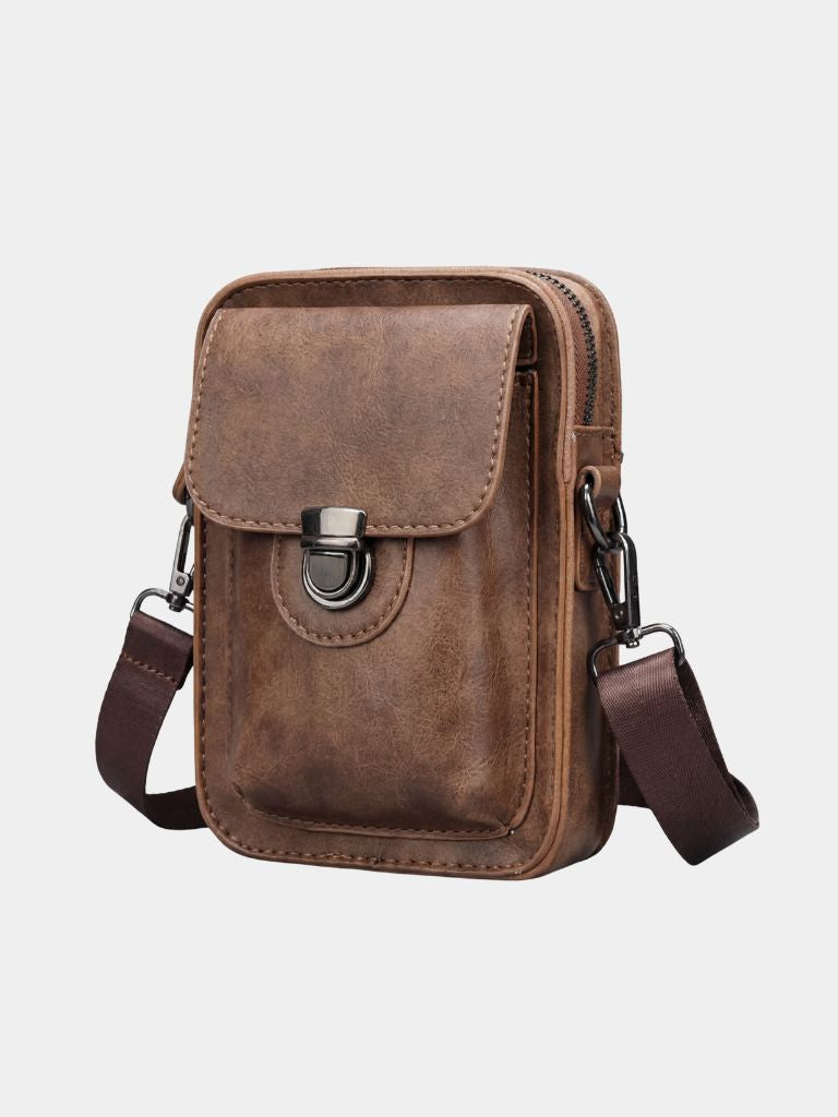 Vintage Mini Leather Crossbody Shoulder Bag | Savile & Co.