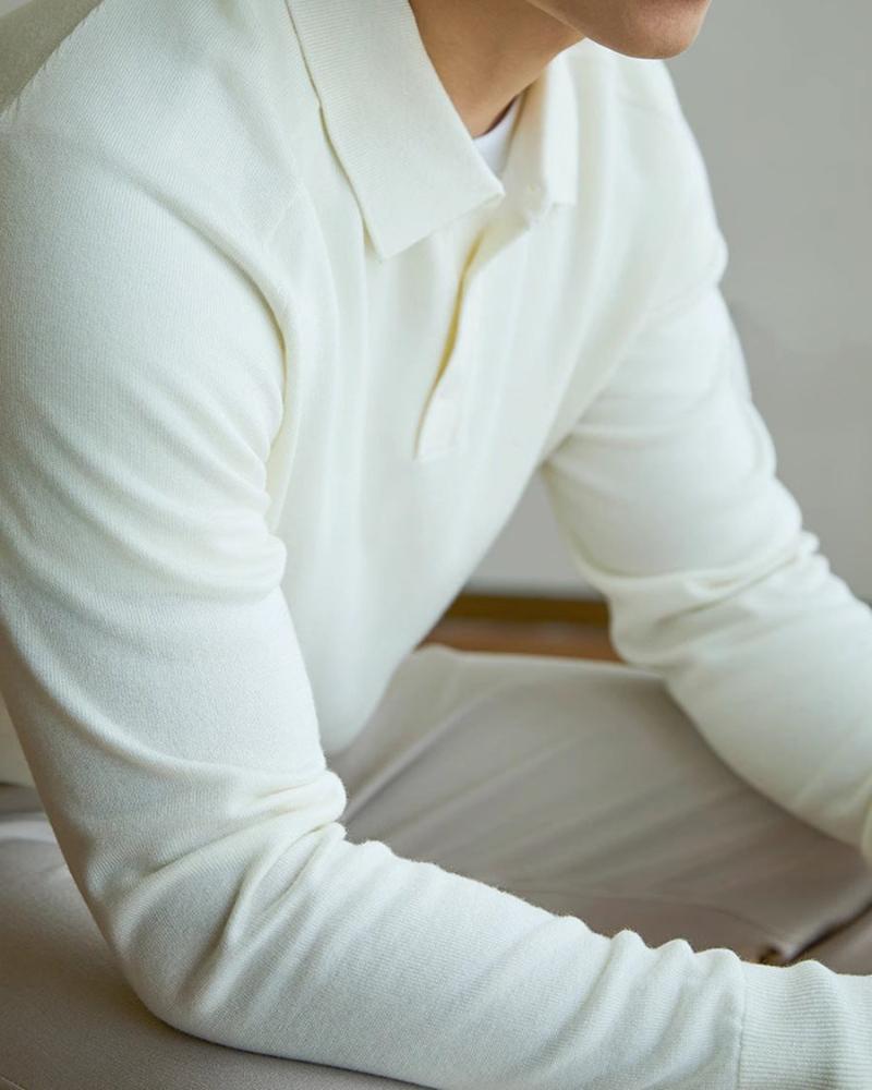 100% Premium Wool Polo | Savile & Co.