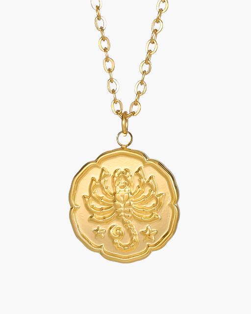 Zodiac Sign Necklace - Gold | Savile & Co.