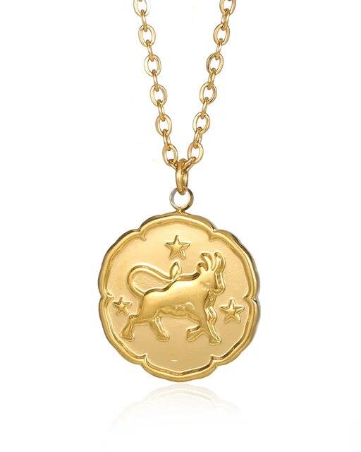 Zodiac Sign Necklace - Gold | Savile & Co.